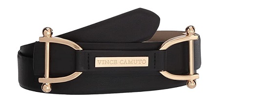 Vince Camuto Horsebit classy blaque Tie belts 2020 BLAQUE COLOUR